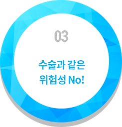 수술과 같은 위험성 No! 